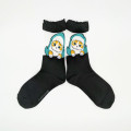 Japan Mofusand See-Through Crew Socks - Cat / Shark Nyan Black - 1