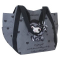 Japan Sanrio Balloon Tote Bag - Kuromi / Moonlit Melokuro Midnight Black - 2