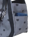 Japan Sanrio Balloon Tote Bag - Kuromi / Moonlit Melokuro Midnight Black - 5