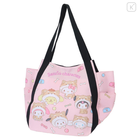 Japan Sanrio Balloon Tote Bag - Characters / Shiba Inu Pink - 1