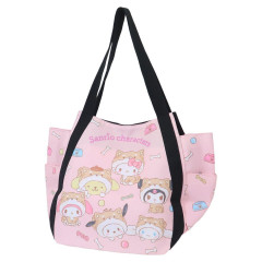 Japan Sanrio Balloon Tote Bag - Characters / Shiba Inu Pink