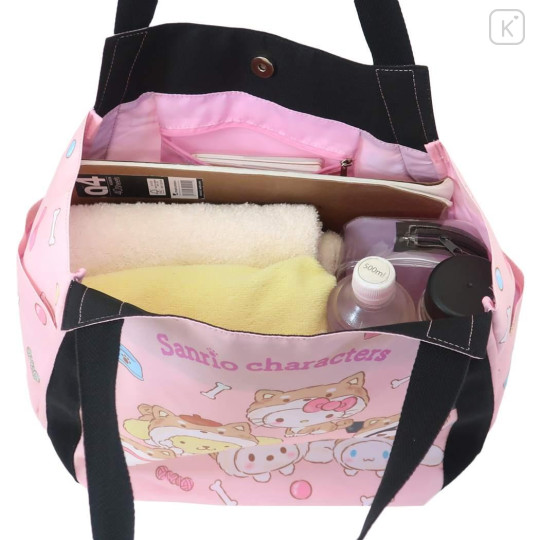 Japan Sanrio Balloon Tote Bag - Characters / Shiba Inu Pink - 3