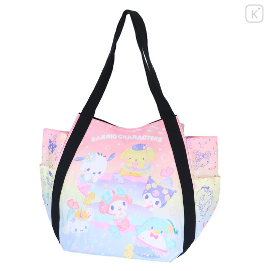 Japan Sanrio Balloon Tote Bag - Characters & Mermaid / Summer - 1