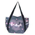 Japan Sanrio Balloon Tote Bag - Characters / Moonlit Melokuro Midnight Black - 1