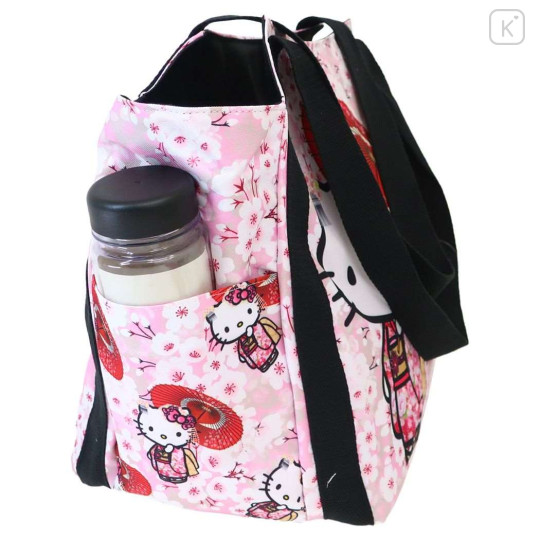 Japan Sanrio Balloon Tote Bag - Hello Kitty / Sakura Pink - 2