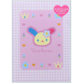 Japan Sanrio A5 File with Sticker Set - Usahana / Y2k Houndstooth - 1