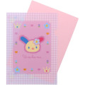 Japan Sanrio A5 File with Sticker Set - Usahana / Y2k Houndstooth - 4