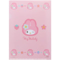 Japan Sanrio A5 File with Sticker Set - My Melody / Y2k Houndstooth - 3