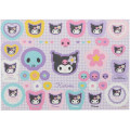 Japan Sanrio A5 File with Sticker Set - Kuromi / Y2k Houndstooth - 2