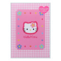 Japan Sanrio A5 File with Sticker Set - Hello Kitty / Y2k Houndstooth - 1