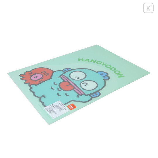 Japan Sanrio 3 Pockets A4 Clear File - Hangyodon / Friend - 2