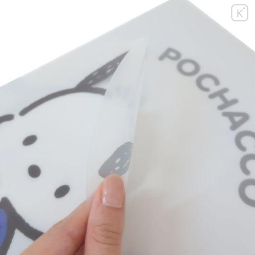 Japan Sanrio 3 Pockets A4 Clear File - Pochacco / Friend - 4