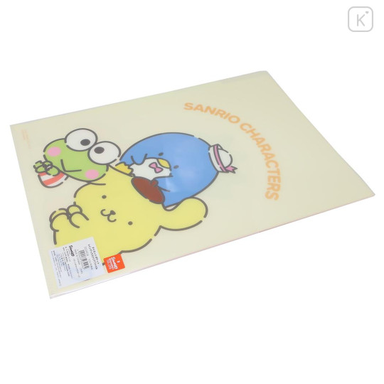 Japan Sanrio 3 Pockets A4 Clear File - Characters / Friend - 2