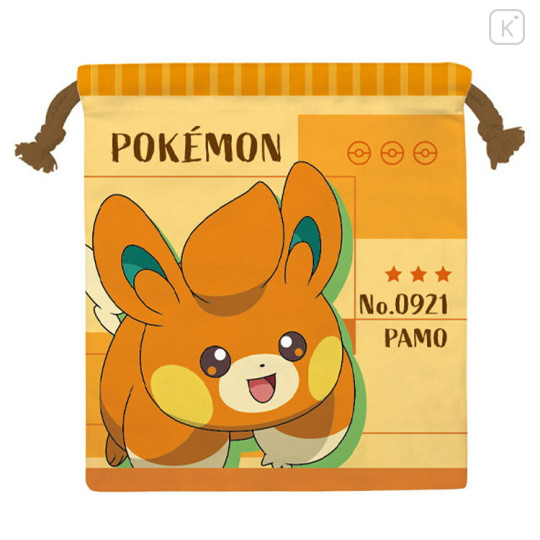 Japan Pokemon Drawstring Bag - Pawmi - 1