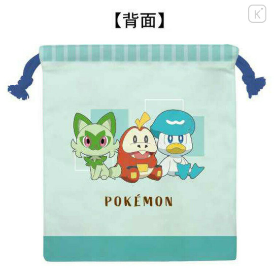 Japan Pokemon Drawstring Bag - Fuecoco & Quaxly & Sprigatito - 2