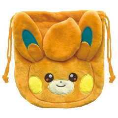 Japan Pokemon Fluffy Drawstring Bag - Pawmi