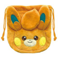 Japan Pokemon Fluffy Drawstring Bag - Pawmi - 1