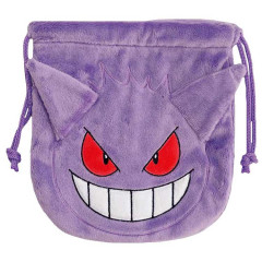 Japan Pokemon Fluffy Drawstring Bag - Gengar