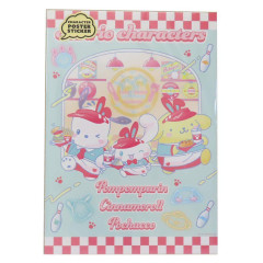 Japan Sanrio Poster Wall Sticker - Pochacco & Cinnamoroll & Pompompurin Diner