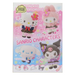 Japan Sanrio Poster Wall Sticker - Characters / Heisei Kogal Uniform