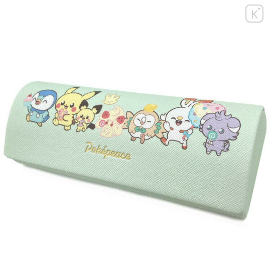 Japan Pokemon Glasses Case - Sweets Shop Pokepeace Light Green - 1