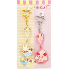 Japan Pokemon Acrylic Keychain Set - Alcremie & Milcery / Sweets Shop Pokepeace