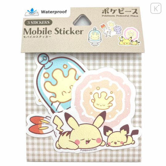 Japan Pokemon Moblie Sticker Set - Play With Milcery / Pokepeace - 1