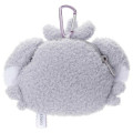 Japan Pokemon Plush Mini Pouch with Carabiner - Espurr / Pokepeace - 3