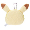 Japan Pokemon Plush Mini Pouch with Carabiner - Pichu / Pokepeace - 3