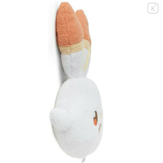 Japan Pokemon Stuffed Plush Face Cushion - Scorbunny / Pokepeace - 2