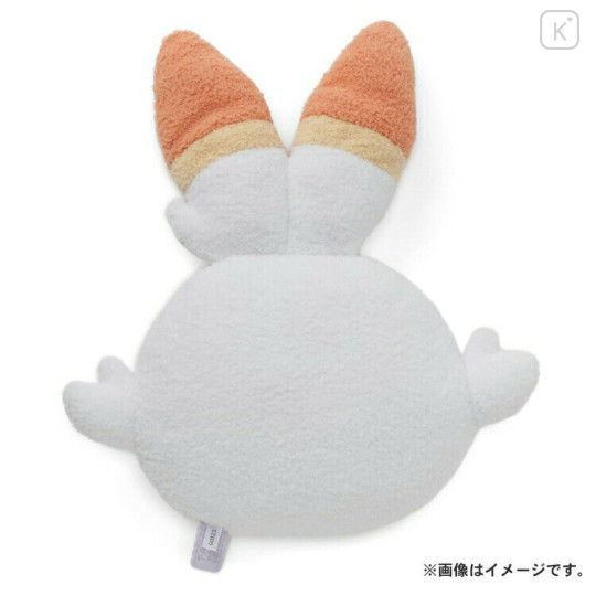 Japan Pokemon Stuffed Plush Face Cushion - Scorbunny / Pokepeace - 3