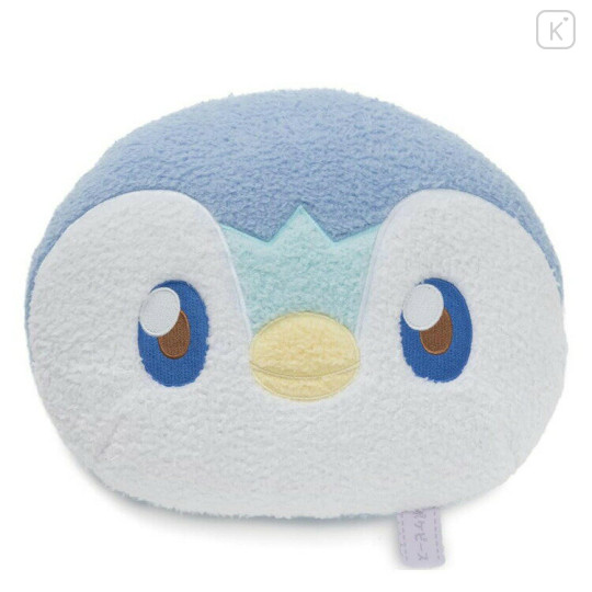 Japan Pokemon Stuffed Plush Face Cushion - Piplup / Pokepeace - 1