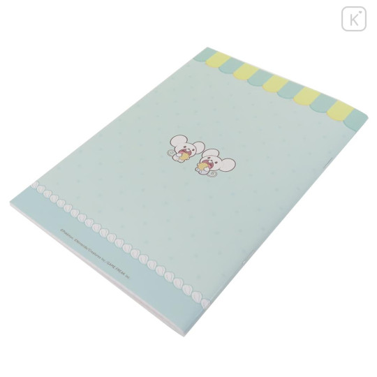 Japan Pokemon Grid A5 Notebook - Sweets Shop Pokepeace / Green - 2