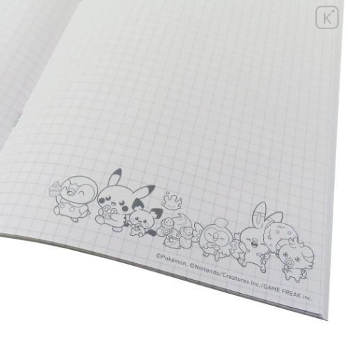 Japan Pokemon Grid A5 Notebook - Sweets Shop Pokepeace / Green - 4