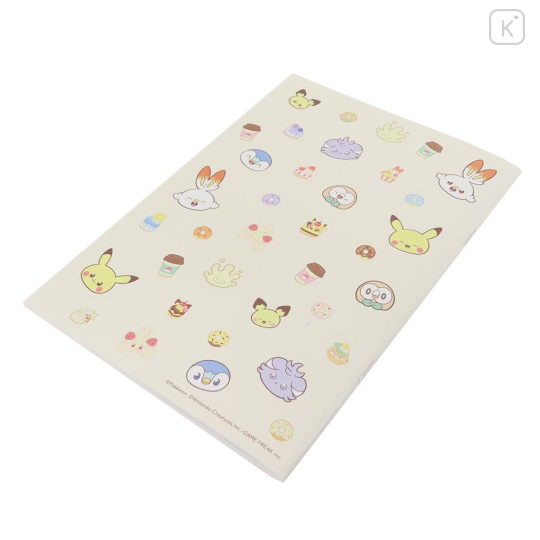 Japan Pokemon Grid A5 Notebook - Sweets Shop Pokepeace / Yellow - 2