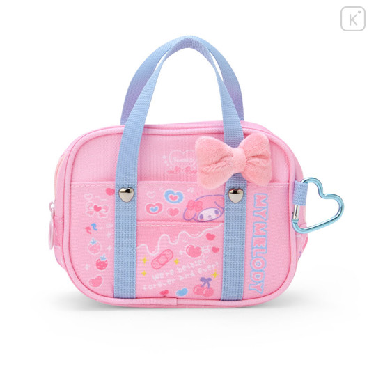 Japan Sanrio Original School Bag Style Mini Pouch - My Melody : Sanrio Academy Sparkle Club - 1