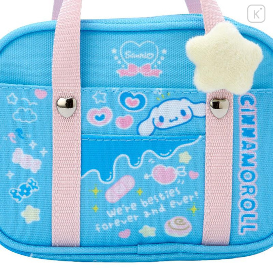 Japan Sanrio Original School Bag Style Mini Pouch - Cinnamoroll : Sanrio Academy Sparkle Club - 4