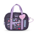 Japan Sanrio Original School Bag Style Mini Pouch - Kuromi : Sanrio Academy Sparkle Club - 1