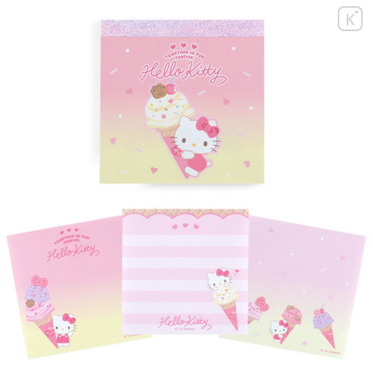 Japan Sanrio Original Memo - Hello Kitty : Ice Party - 1