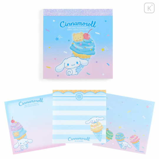 Japan Sanrio Original Memo - Cinnamoroll / Ice Party - 1