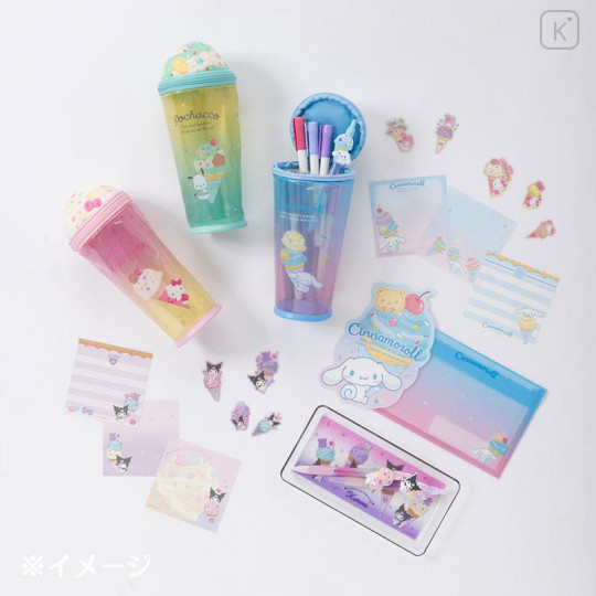 Japan Sanrio Original Letter Set - My Melody / Ice Party - 6