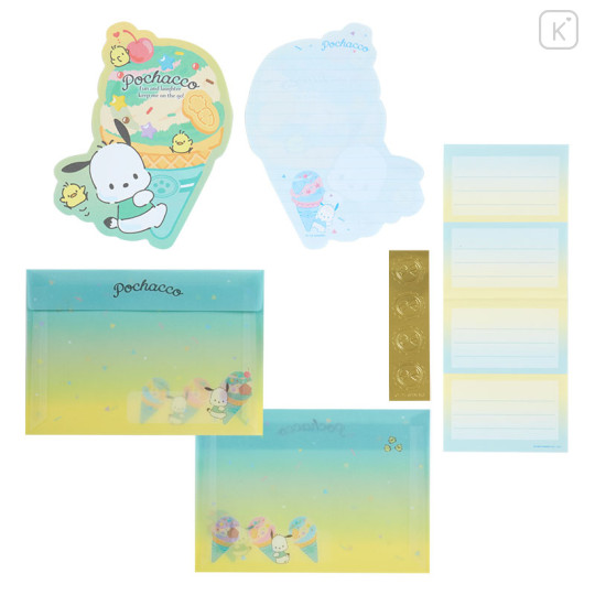 Japan Sanrio Original Letter Set - Pochacco / Ice Party - 1