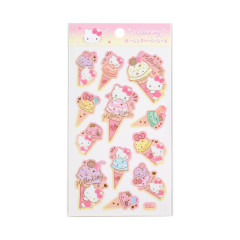 Japan Sanrio Original Tracing Paper Sticker - Hello Kitty / Ice Party