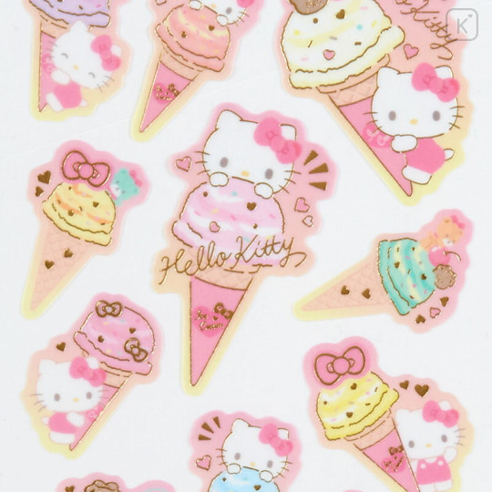 Japan Sanrio Original Tracing Paper Sticker - Hello Kitty / Ice Party - 3