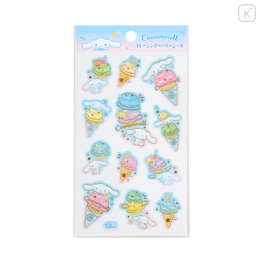 Japan Sanrio Original Tracing Paper Sticker - Cinnamoroll / Ice Party - 1