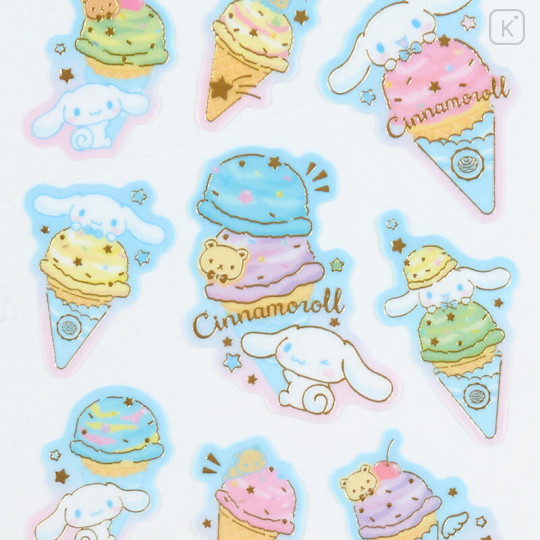 Japan Sanrio Original Tracing Paper Sticker - Cinnamoroll / Ice Party - 3