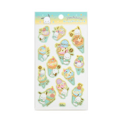 Japan Sanrio Original Tracing Paper Sticker - Pochacco / Ice Party