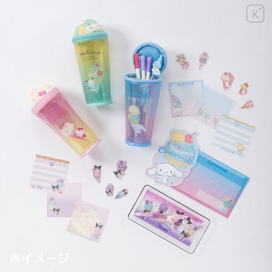 Japan Sanrio Original Icecream-shaped Pen Case - Hello Kitty / Ice Party - 4