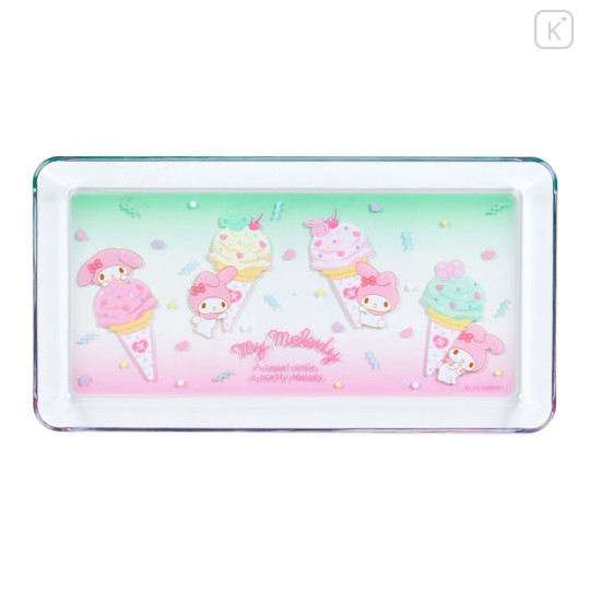 Japan Sanrio Original Clear Pen Tray - My Melody / Ice Party - 2