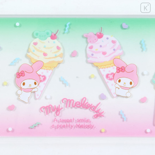 Japan Sanrio Original Clear Pen Tray - My Melody / Ice Party - 3